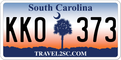 SC license plate KKO373