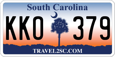 SC license plate KKO379