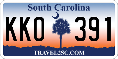 SC license plate KKO391