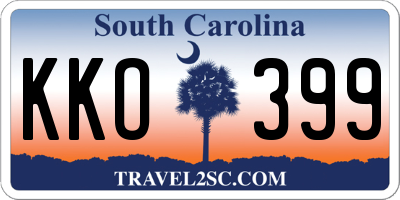 SC license plate KKO399