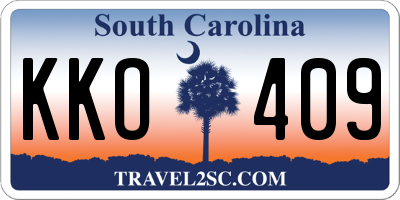 SC license plate KKO409
