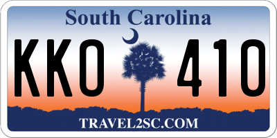 SC license plate KKO410