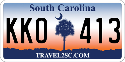 SC license plate KKO413