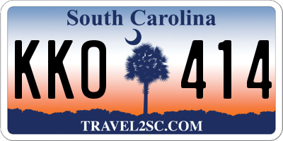 SC license plate KKO414