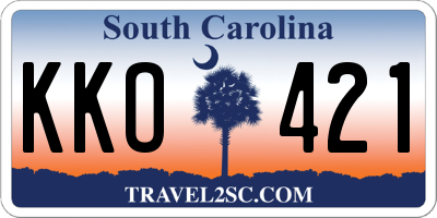 SC license plate KKO421