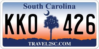 SC license plate KKO426