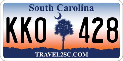 SC license plate KKO428