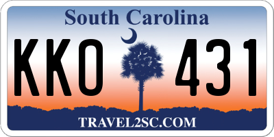 SC license plate KKO431