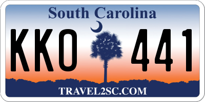 SC license plate KKO441