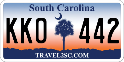 SC license plate KKO442