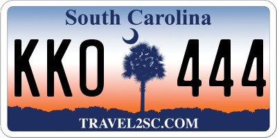 SC license plate KKO444
