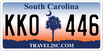 SC license plate KKO446