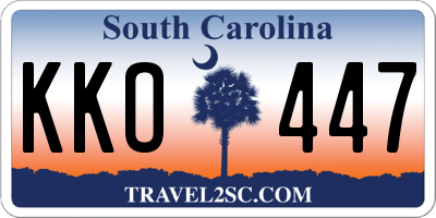 SC license plate KKO447