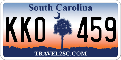 SC license plate KKO459
