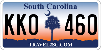 SC license plate KKO460