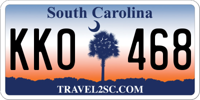 SC license plate KKO468
