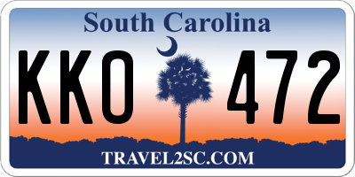 SC license plate KKO472