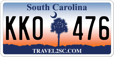 SC license plate KKO476