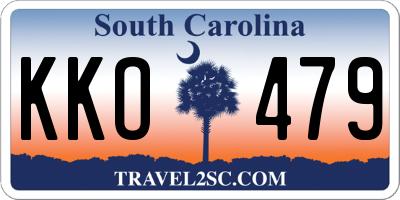 SC license plate KKO479