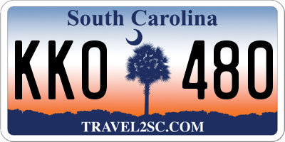SC license plate KKO480