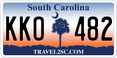 SC license plate KKO482