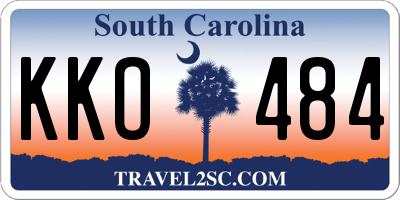 SC license plate KKO484