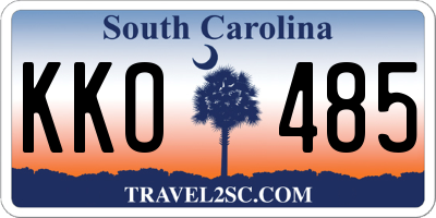 SC license plate KKO485