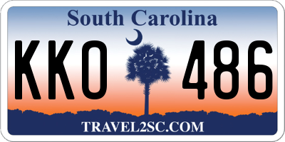 SC license plate KKO486