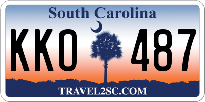 SC license plate KKO487