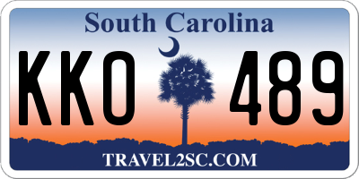 SC license plate KKO489