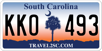 SC license plate KKO493