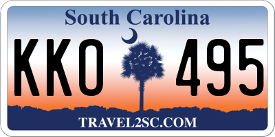 SC license plate KKO495