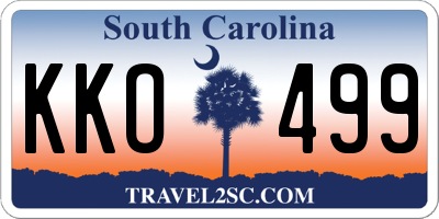 SC license plate KKO499