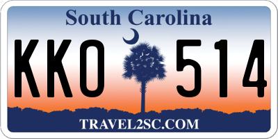 SC license plate KKO514