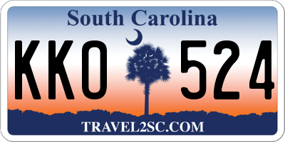 SC license plate KKO524