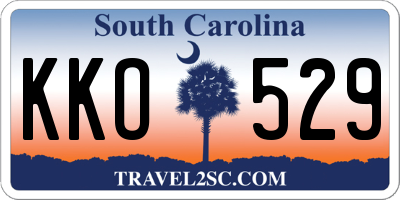 SC license plate KKO529