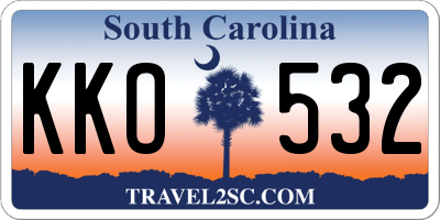 SC license plate KKO532