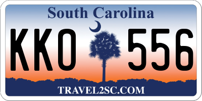 SC license plate KKO556