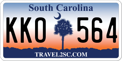 SC license plate KKO564