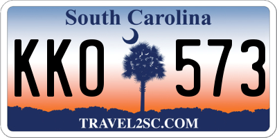 SC license plate KKO573