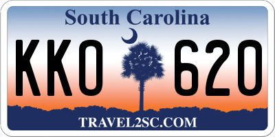 SC license plate KKO620
