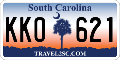 SC license plate KKO621