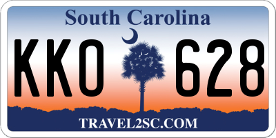 SC license plate KKO628