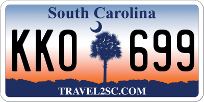 SC license plate KKO699