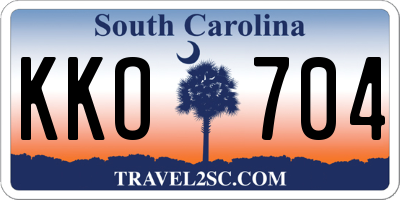 SC license plate KKO704