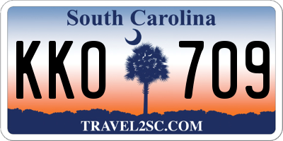 SC license plate KKO709