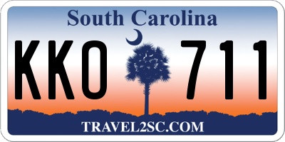 SC license plate KKO711