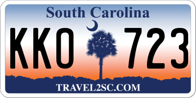 SC license plate KKO723