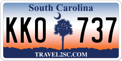 SC license plate KKO737