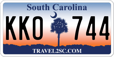 SC license plate KKO744